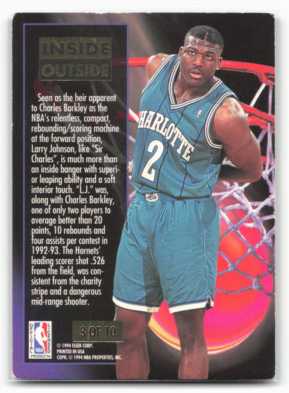 1993-94 Ultra #3 Larry Johnson Inside Outside