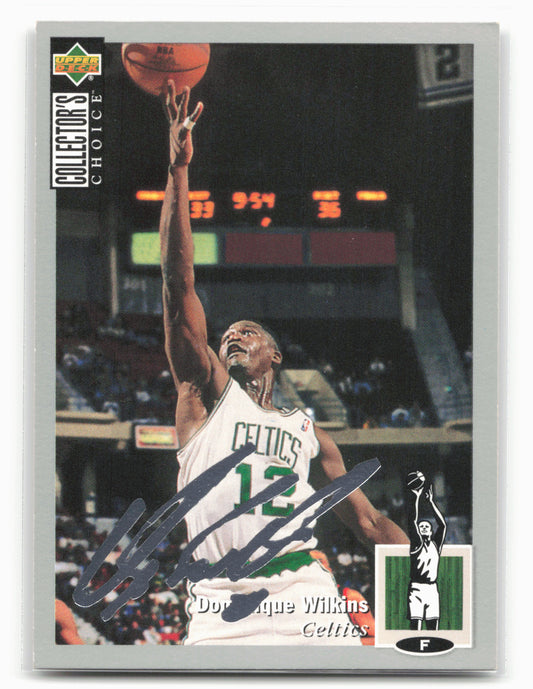 1994-95 Collector's Choice #247 Dominique Wilkins Silver Signature