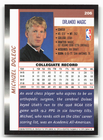 1998-99 Topps #206 Michael Doleac