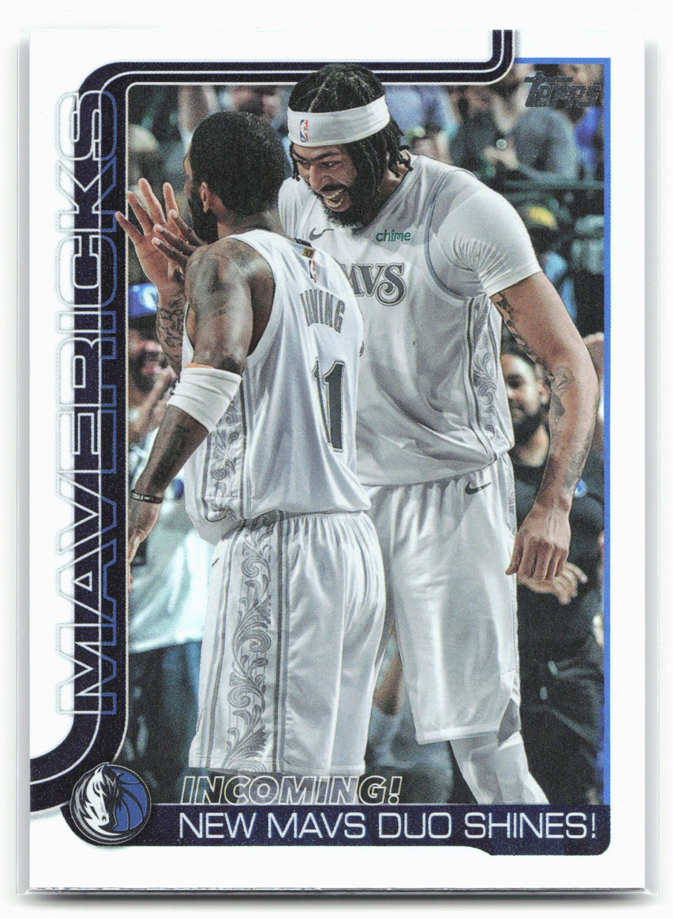 2025-26 Topps #296 Incoming!: New Mavs Duo Shines! Rainbow Foilboard 24251