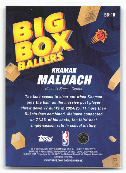 2025-26 Topps #BB-10 Khaman Maluach Big Box Ballers