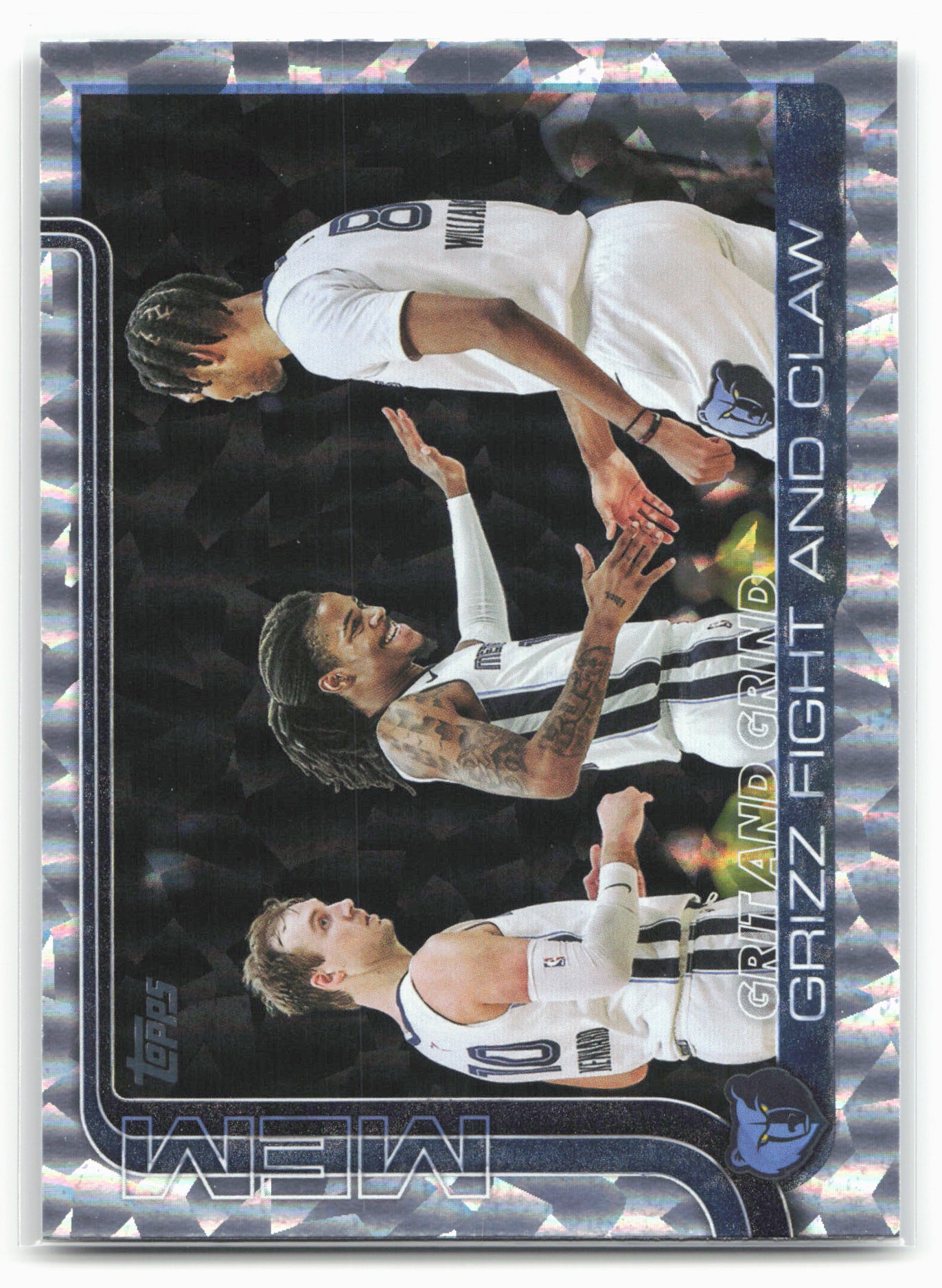 2025-26 Topps #298 Grit and Grind: Grizz Fight and Claw Crackleboard 24257