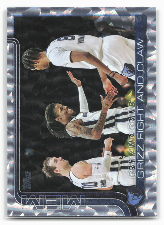 2025-26 Topps #298 Grit and Grind: Grizz Fight and Claw Crackleboard 24257