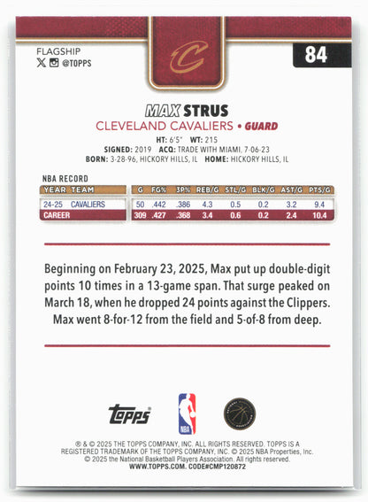 2025-26 Topps #84 Max Strus Crackleboard