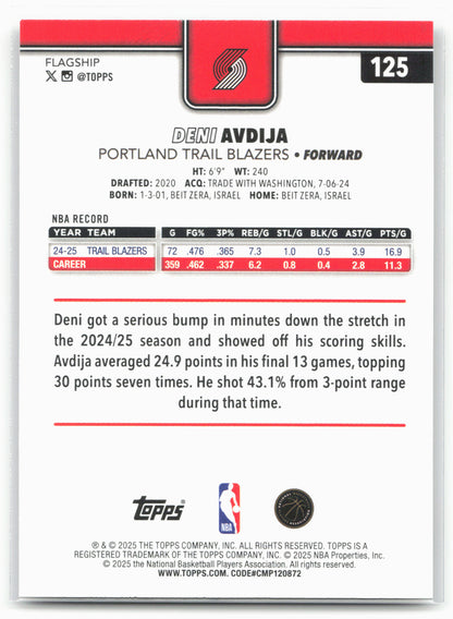 2025-26 Topps #125 Deni Avdija Crackleboard