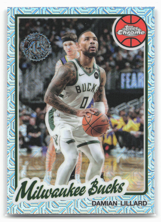 2025-26 Topps #TC-DL Damian Lillard 1980-81 Topps Chrome Basketball 24268