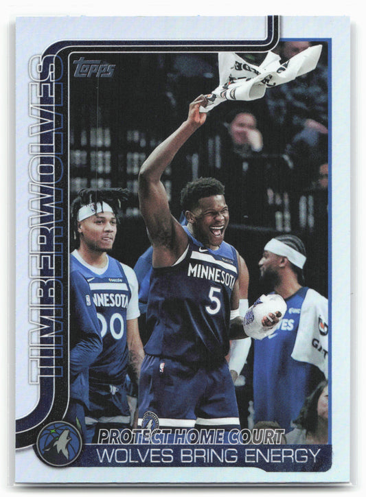 2025-26 Topps #287 Anthony Edwards Rainbow Foilboard 24283