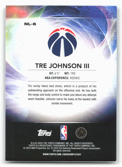 2025-26 Topps #NL-6 Tre Johnson III No Limit 24286