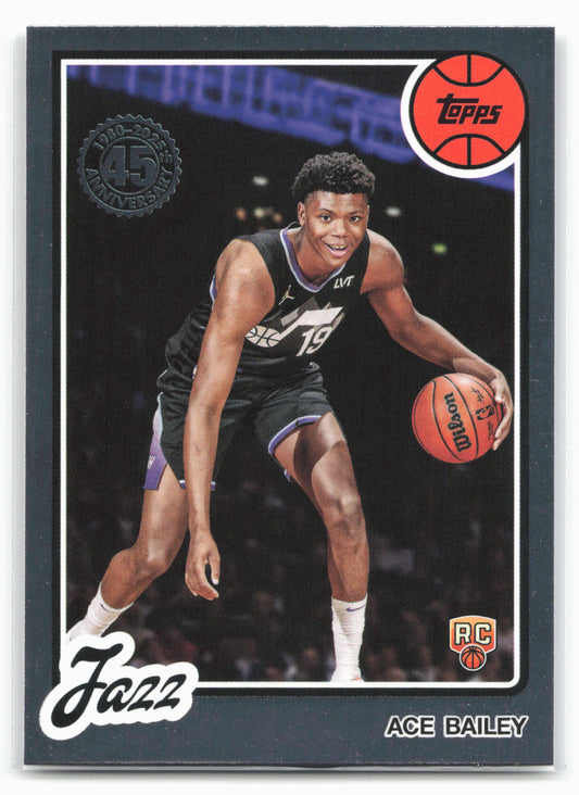 2025-26 Topps #80BK-54 Ace Bailey 1980-81 Topps Basketball 24293