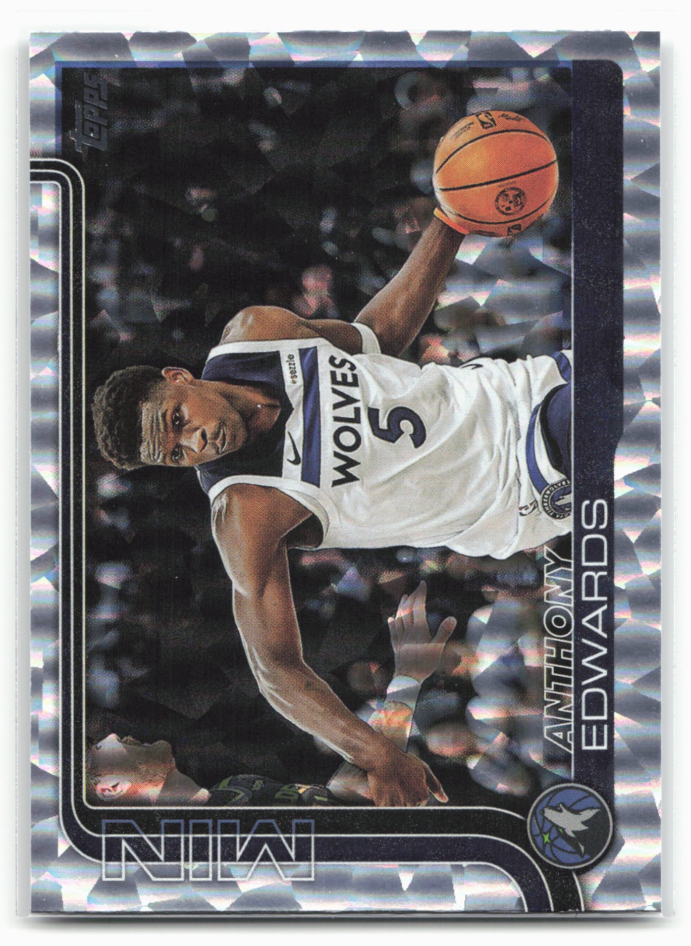 2025-26 Topps #108 Anthony Edwards Crackleboard 24294