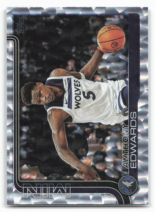 2025-26 Topps #108 Anthony Edwards Crackleboard 24294