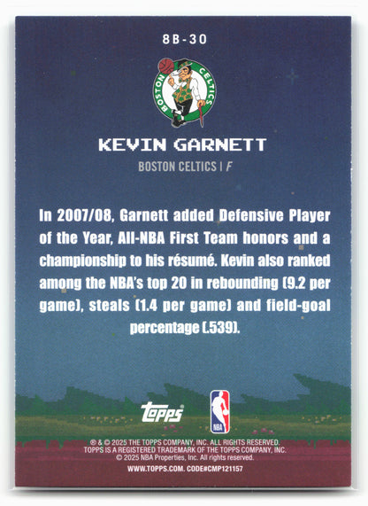 2025-26 Topps #8B-30 Kevin Garnett 8-Bit Ballers 24301