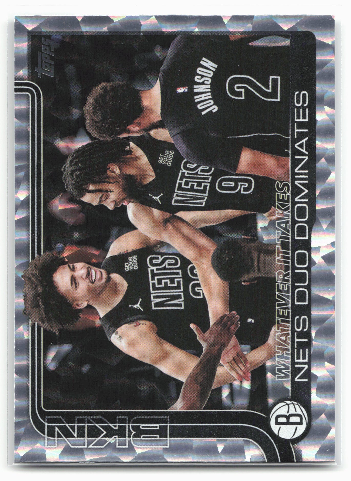 2025-26 Topps #273 Whatever It Takes: Nets Duo Dominates Crackleboard 24311
