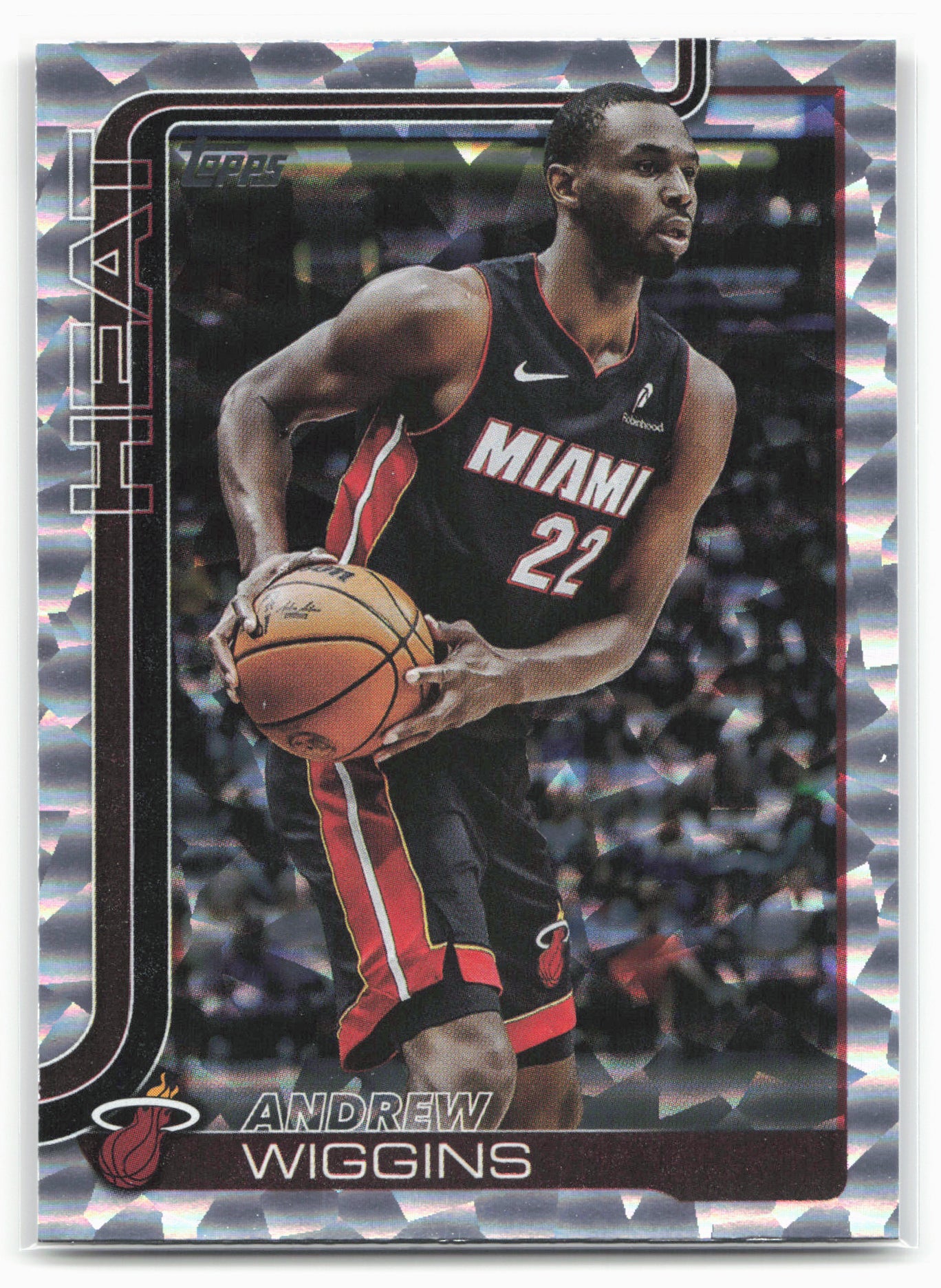 2025-26 Topps #77 Andrew Wiggins Crackleboard 24313