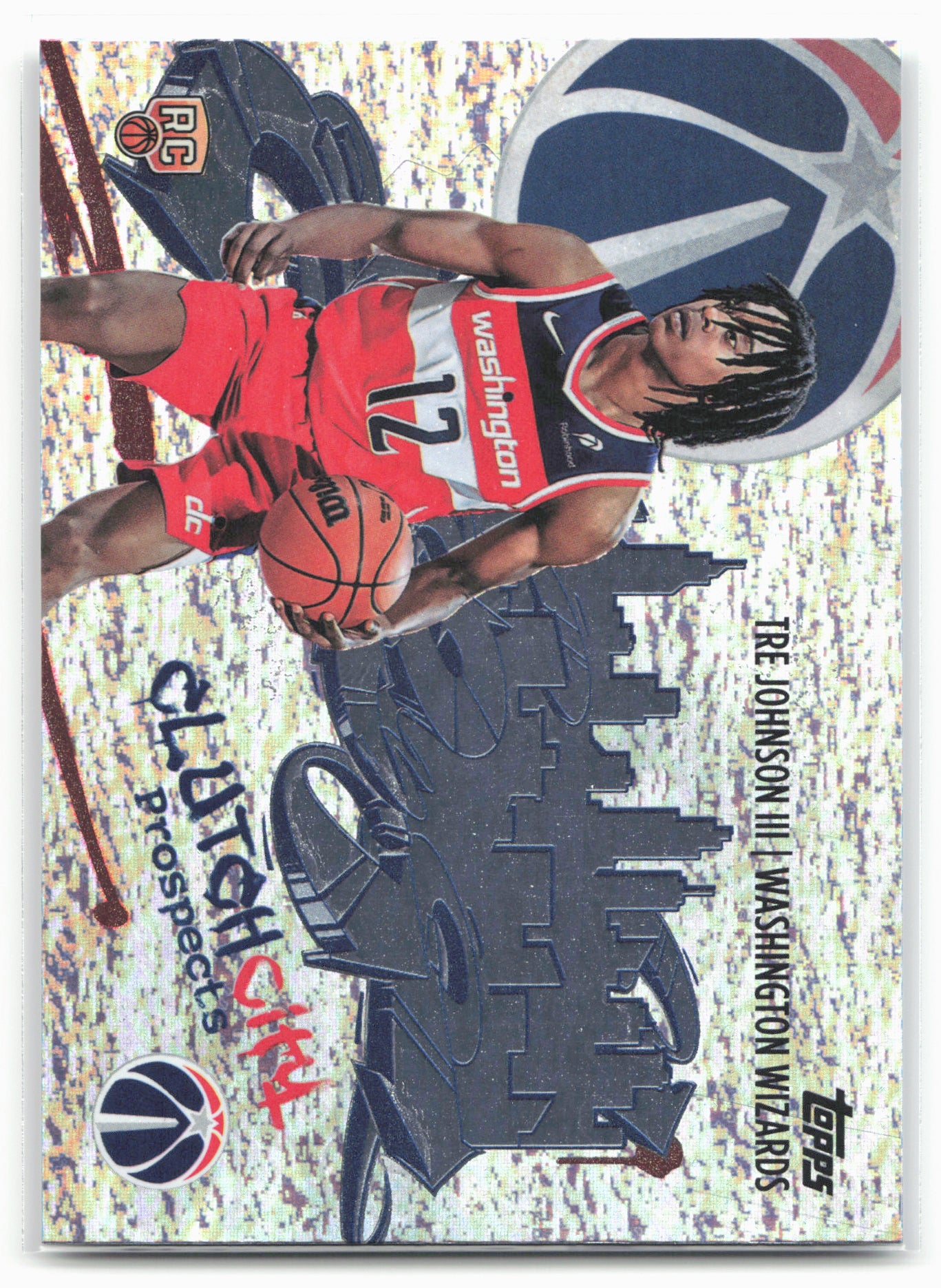 2025-26 Topps #CC-6 Tre Johnson III Clutch City Prospects Holo Foil 24319