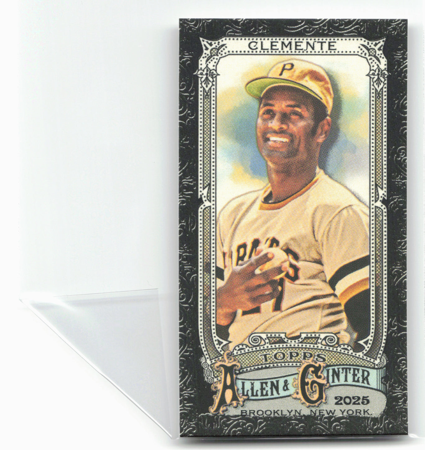 2025 Topps Allen & Ginter #39 Roberto Clemente Mini Black Border