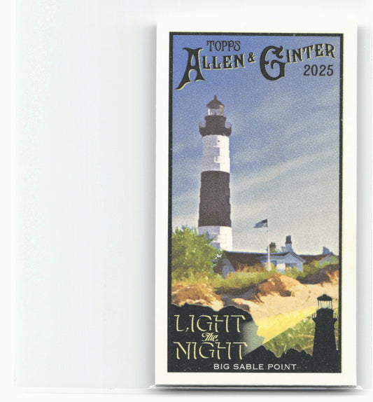 2025 Topps Allen & Ginter #LTN-7 Big Sable Point Light the Night Mini