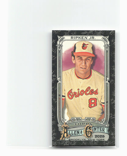 2025 Topps Allen & Ginter #26 Cal Ripken Jr. Mini Black Border