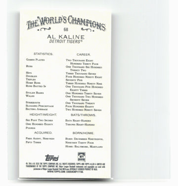
2025 Topps Allen & Ginter #68 Al Kaline