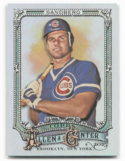 2025 Topps Allen & Ginter #15 Ryne Sandberg Silver Portrait