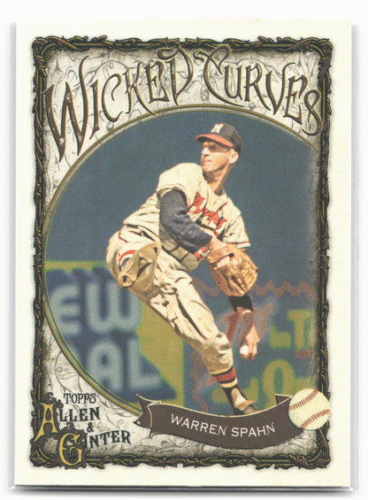 2025 Topps Allen & Ginter #WC-22 Warren Spahn Wicked Curves