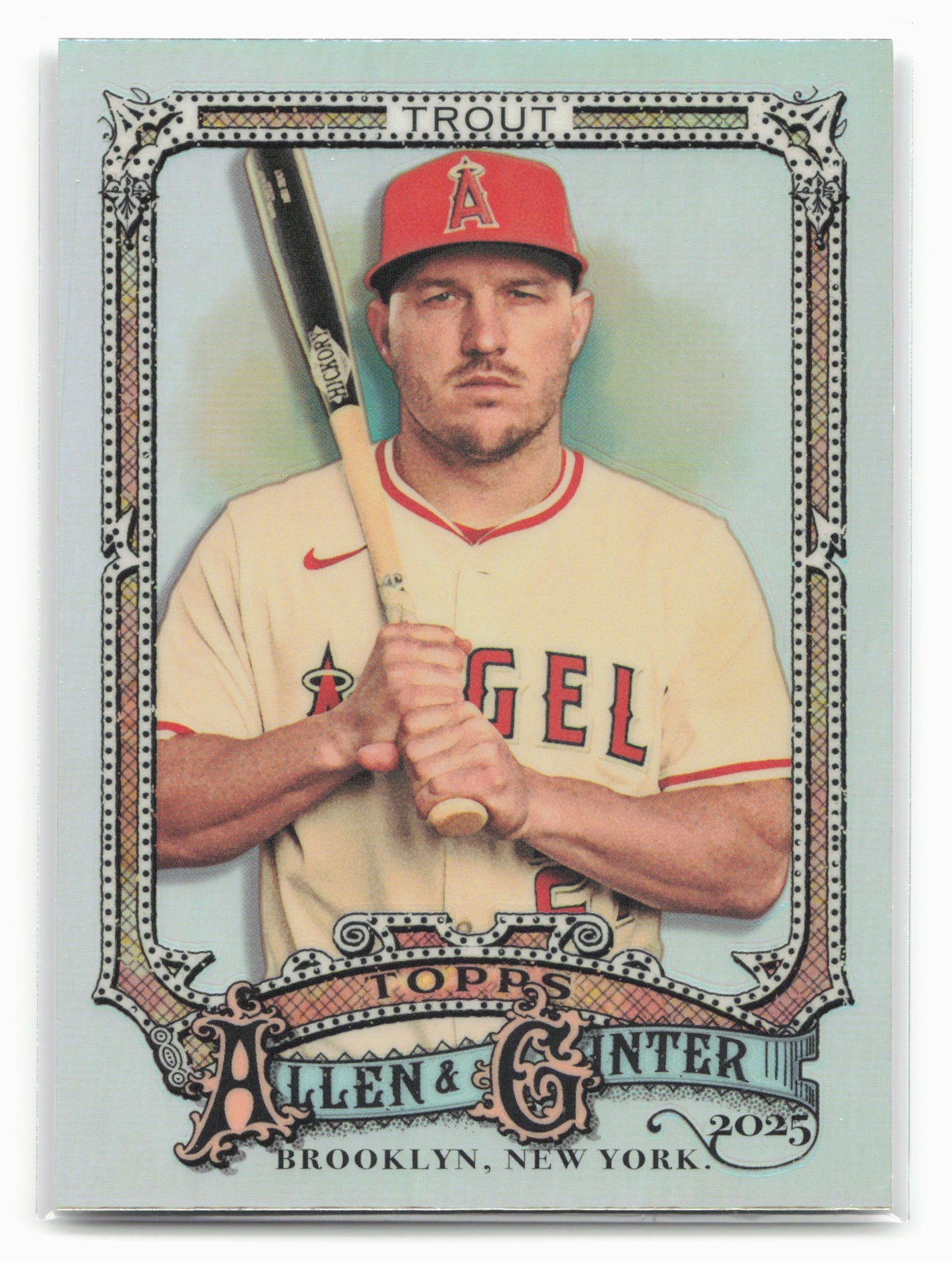 2025 Topps Allen & Ginter #100 Mike Trout Silver Portrait