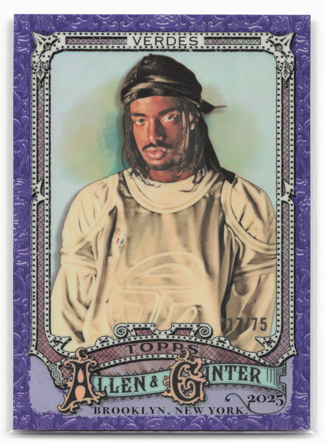 2025 Topps Allen & Ginter #298 Tai Verdes Purple Chrome 17/75