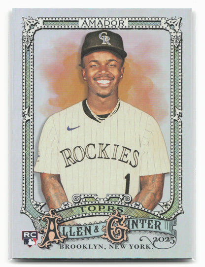 2025 Topps Allen & Ginter #102 Adael Amador Silver Portrait