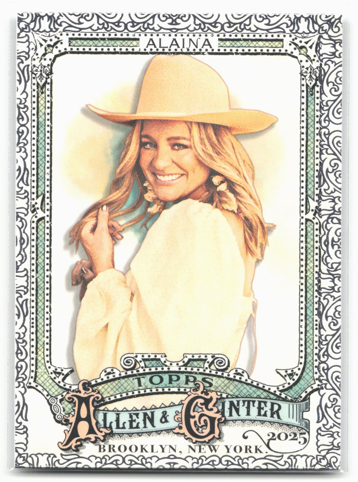 2025 Topps Allen & Ginter #252 Lauren Alaina Foil Filagree