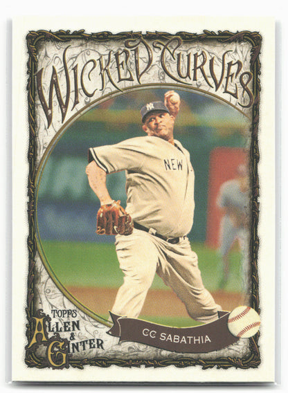 2025 Topps Allen & Ginter #WC-25 CC Sabathia Wicked Curves
