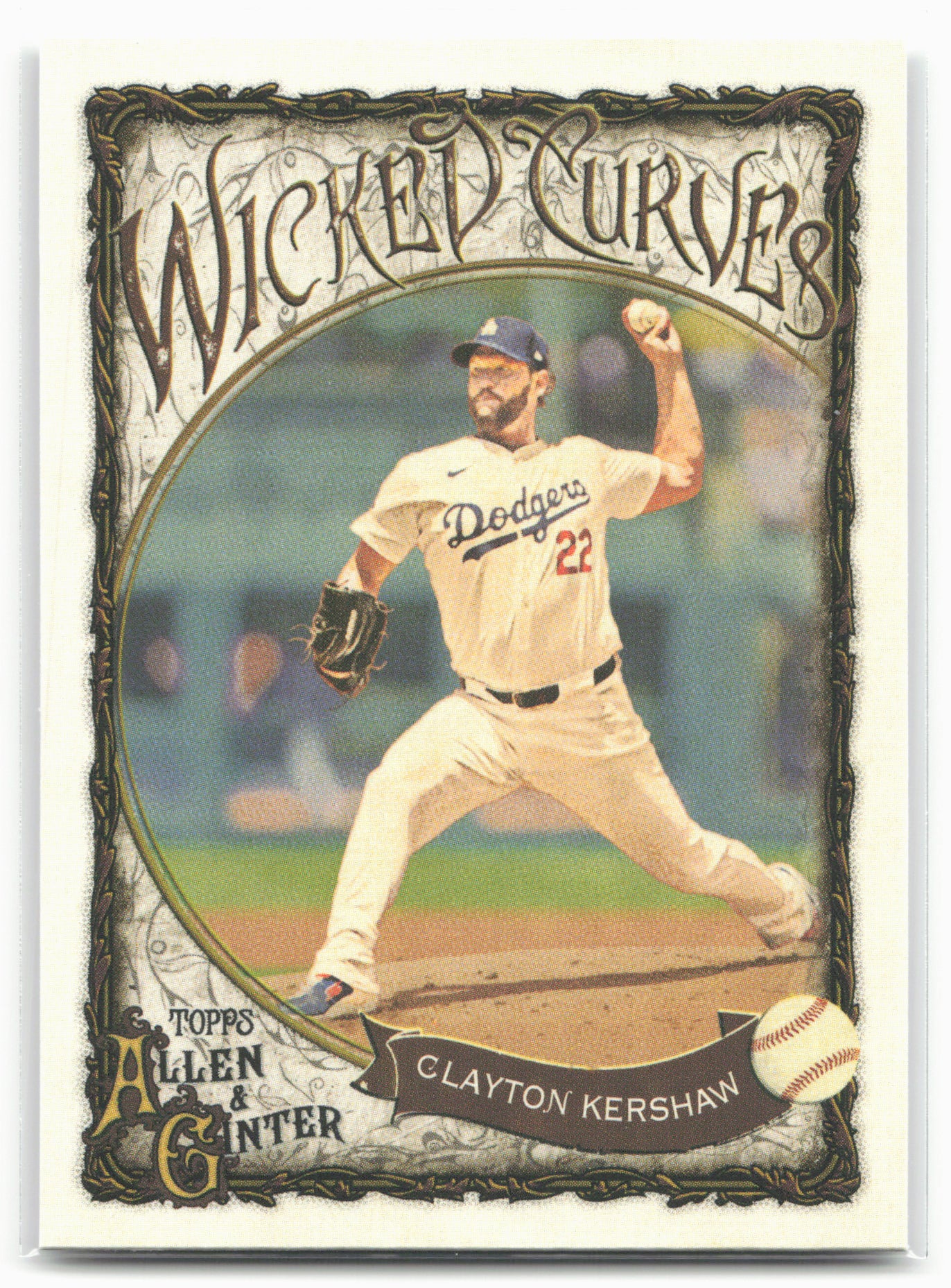 2025 Topps Allen & Ginter #WC-7 Clayton Kershaw Wicked Curves