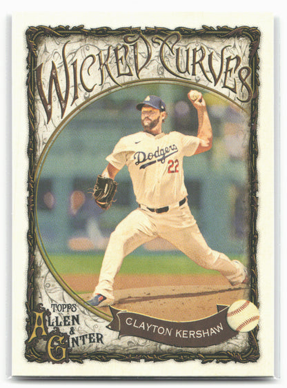 2025 Topps Allen & Ginter #WC-7 Clayton Kershaw Wicked Curves