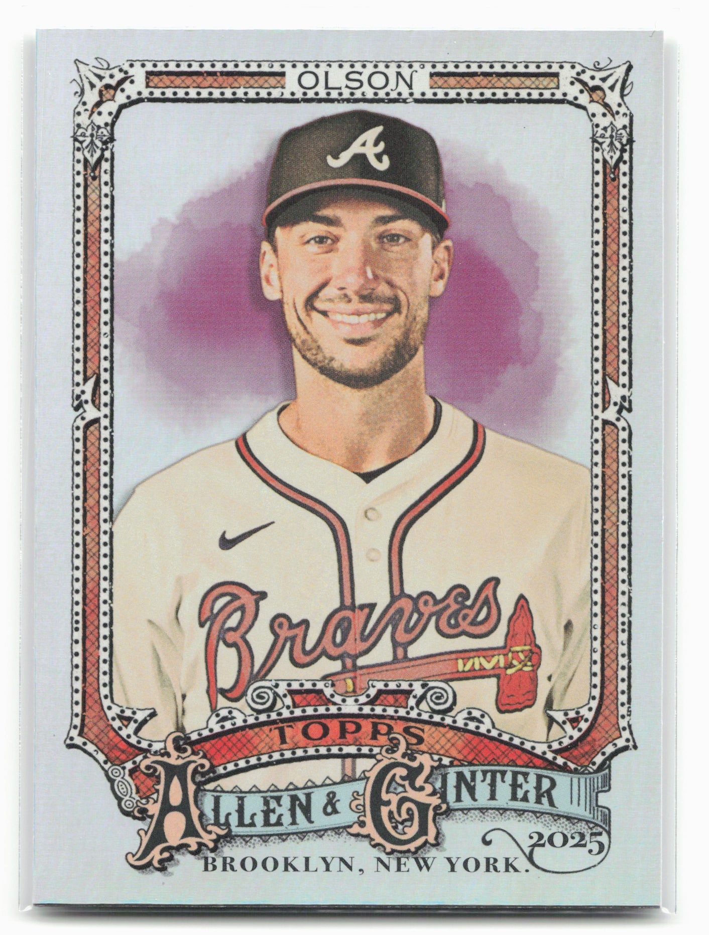 2025 Topps Allen & Ginter #168 Matt Olson Silver Portrait