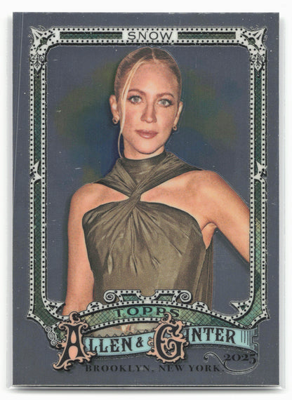 2025 Topps Allen & Ginter #276 Brittany Snow Chrome