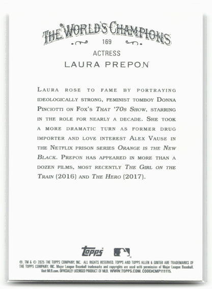 2025 Topps Allen & Ginter #169 Laura Prepon