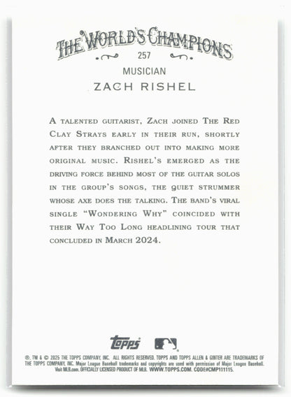 2025 Topps Allen & Ginter #257 Zach Rishel