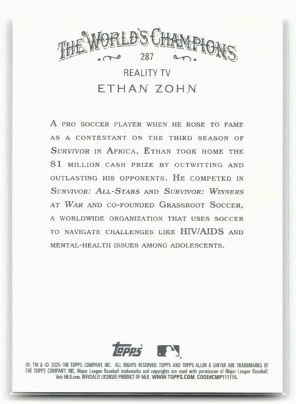 2025 Topps Allen & Ginter #287 Ethan Zohn