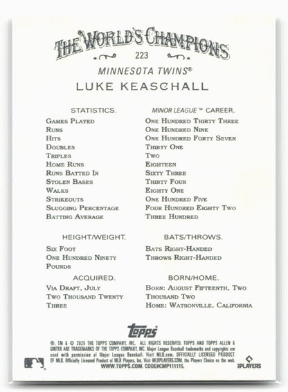 2025 Topps Allen & Ginter #223 Luke Keaschall