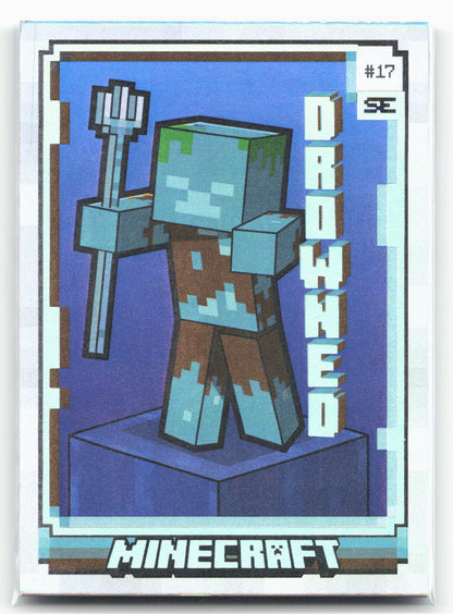 2025 Panini Minecraft 15th Anniversary #17 Drowned 37/75