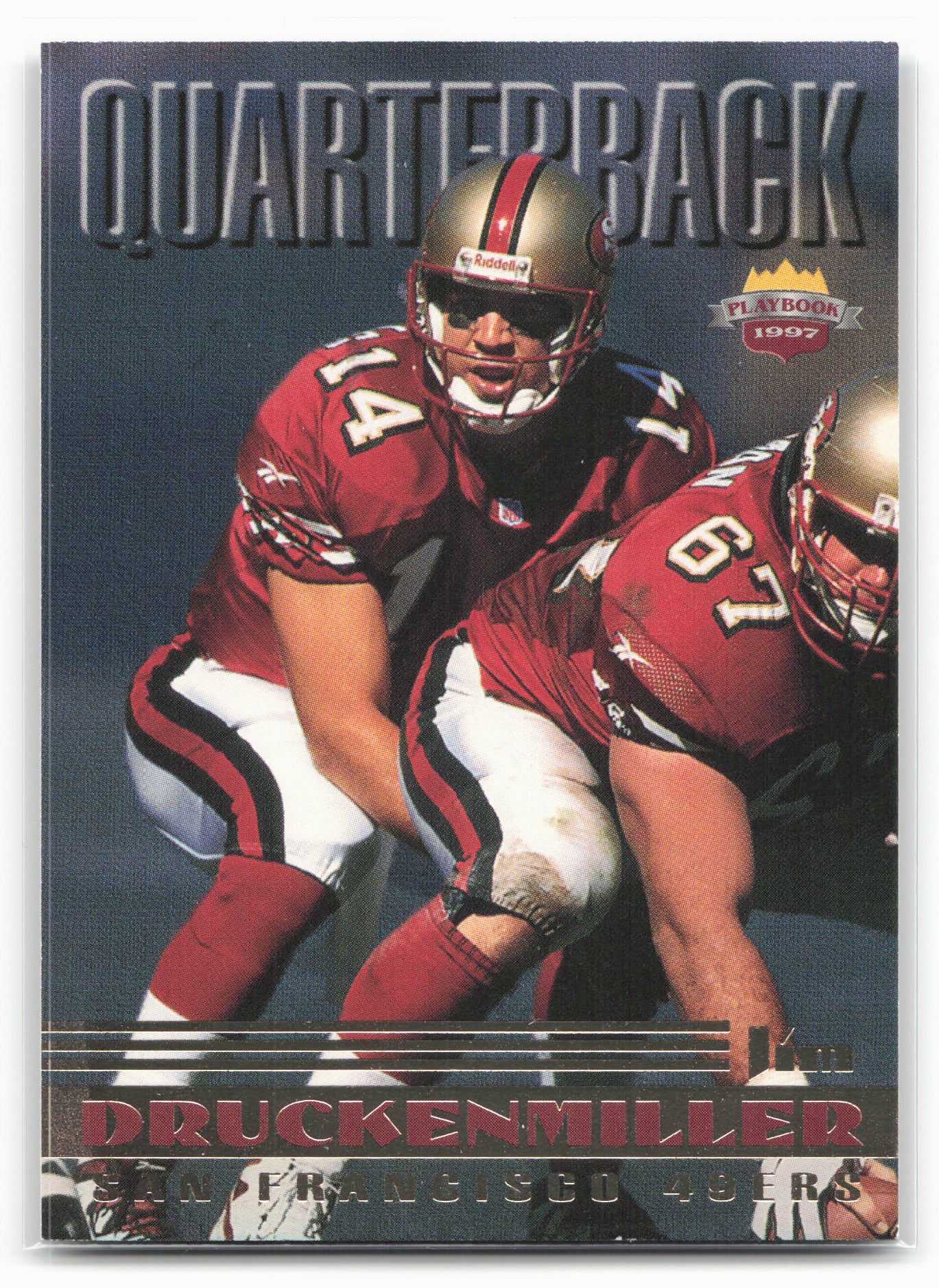 1997 Score Board Playbook #14 Jim Druckenmiller