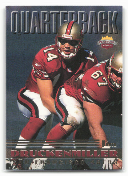 1997 Score Board Playbook #14 Jim Druckenmiller