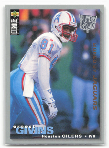 1995 Collector's Choice #226 Ernest Givins Player's Club
