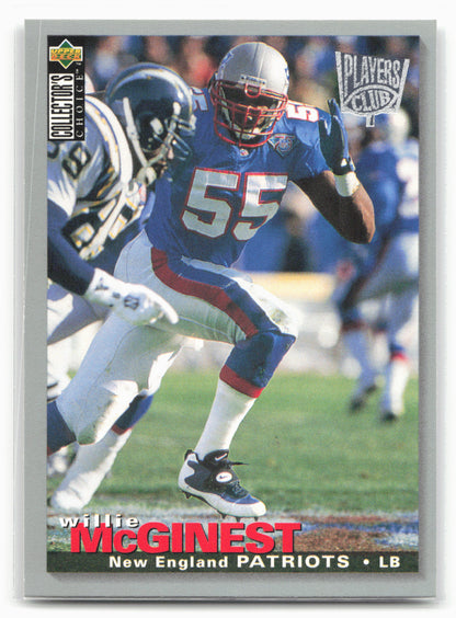 1995 Collector's Choice #222 Willie McGinest Player's Club