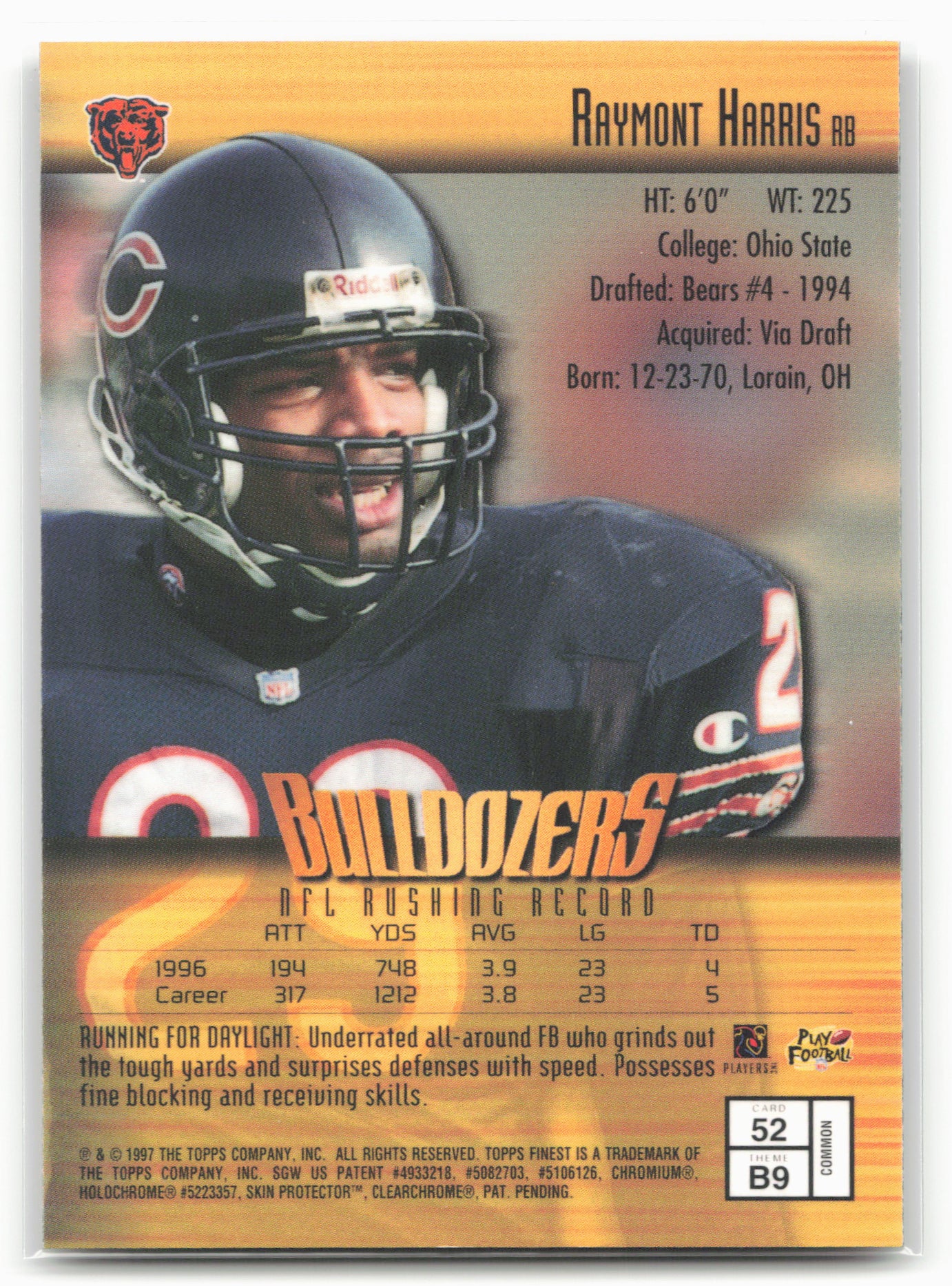 1997 Finest #52 Raymont Harris