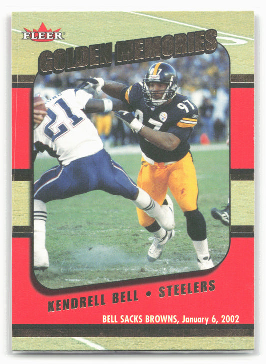 2002 Fleer #7 GM Kendrell Bell Golden Memories