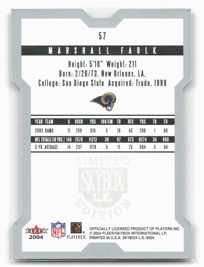 2004 SkyBox LE #57 Marshall Faulk