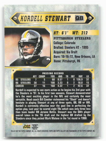 1997 Topps Gallery #72 Kordell Stewart