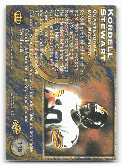 1997 Pacific Dynagon Prism #116 Kordell Stewart Red