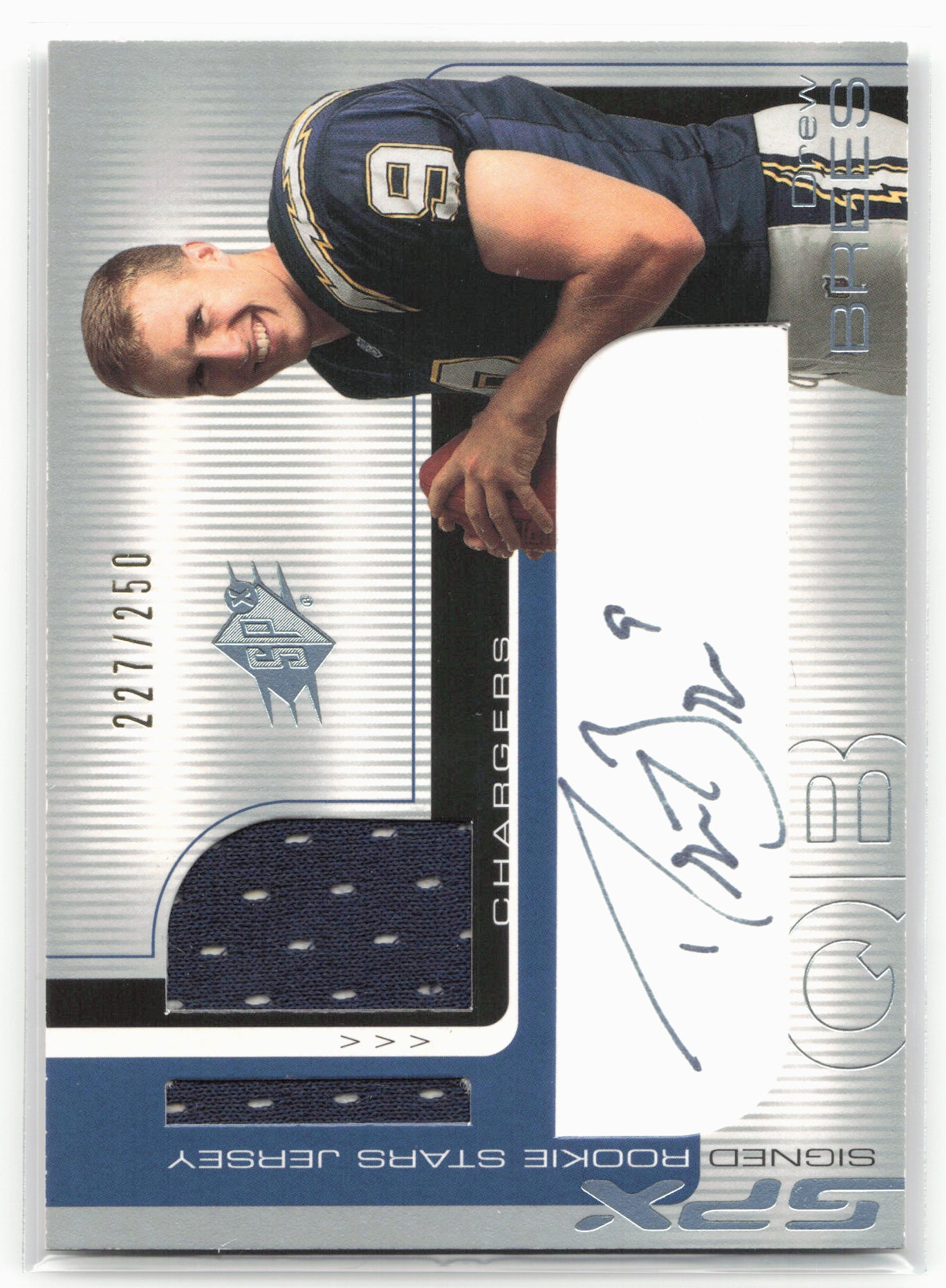 2001 SPx #101a Drew Brees #/250