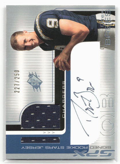 2001 SPx #101a Drew Brees #/250